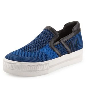 ASH JEDAY Knit Black Blue Slip-On Shoe 40